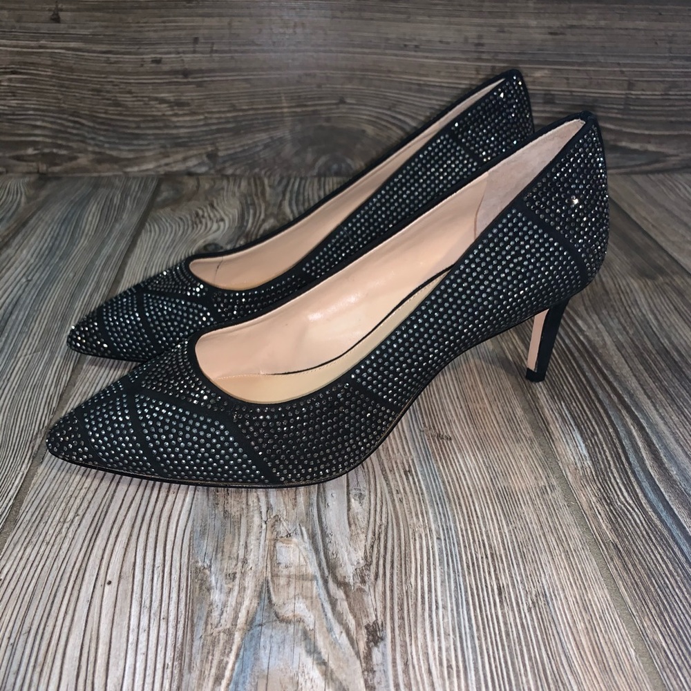 ANTONIO MELANI Black Studded Heels